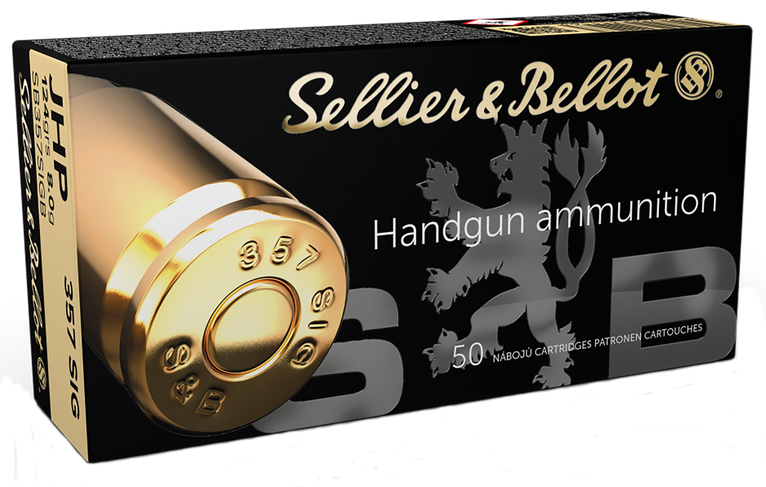 Sellier and Bellot Handgun .357 Sig 124 gr JHP ammo