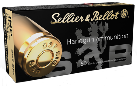 Sellier and Bellot Handgun .357 Sig 124 gr JHP ammo