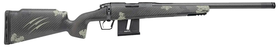 Fierce Firearms FRR17HMR18BF Carbon Razor 17 HMR 10+1 18" Black Cerakote C3 Carbon Fiber Threaded Barrel, Black Cerakote Drilled & Tapped Steel Receiver, LR Raised Negative Comb Forest Camo Carbon Fib