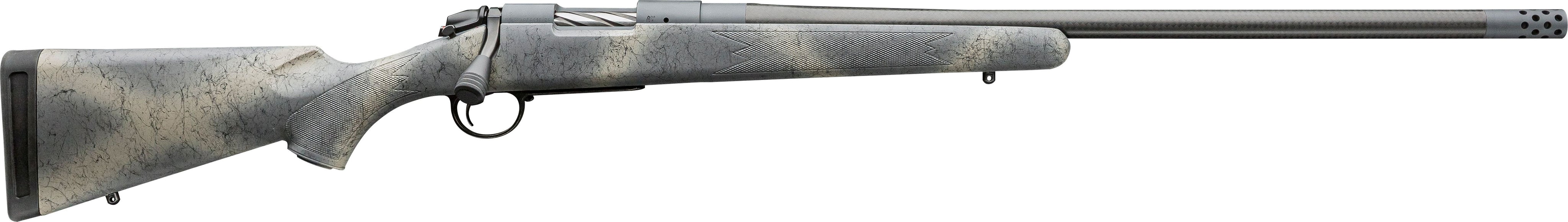 Bergara Rifles B14S522CF B-14 Ridge Carbon Wilderness 6.5 Creedmoor 4+1 22" Carbon Fiber Wrapped Barrel, Gray Cerakote Steel Receiver, SoftTouch Woodland Camo Fixed American Style Stock, Right Hand
