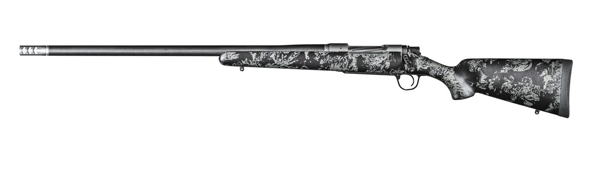 Christensen Arms 8010618400 Ridgeline FFT 300 PRC 3+1 22" Carbon Fiber/Threaded Barrel, Stainless Steel, Black with Gray Accents Stock, Left Hand