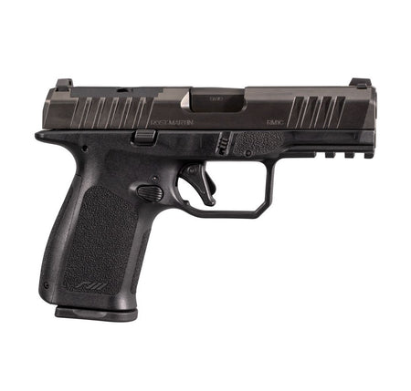 Rost Martin RM1CBLKOSP RM1C 9mm Luger 17+1 4" Black Match Grade Barrel, Black Tenifer Optic Ready/Serrated Steel Slide, Black Polymer Frame w/Picatinny Rail, Textured Grip, Ambidextrous