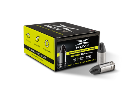 NovX Engagement Extreme Lead Free .40 S&W 88 gr Solid ammo