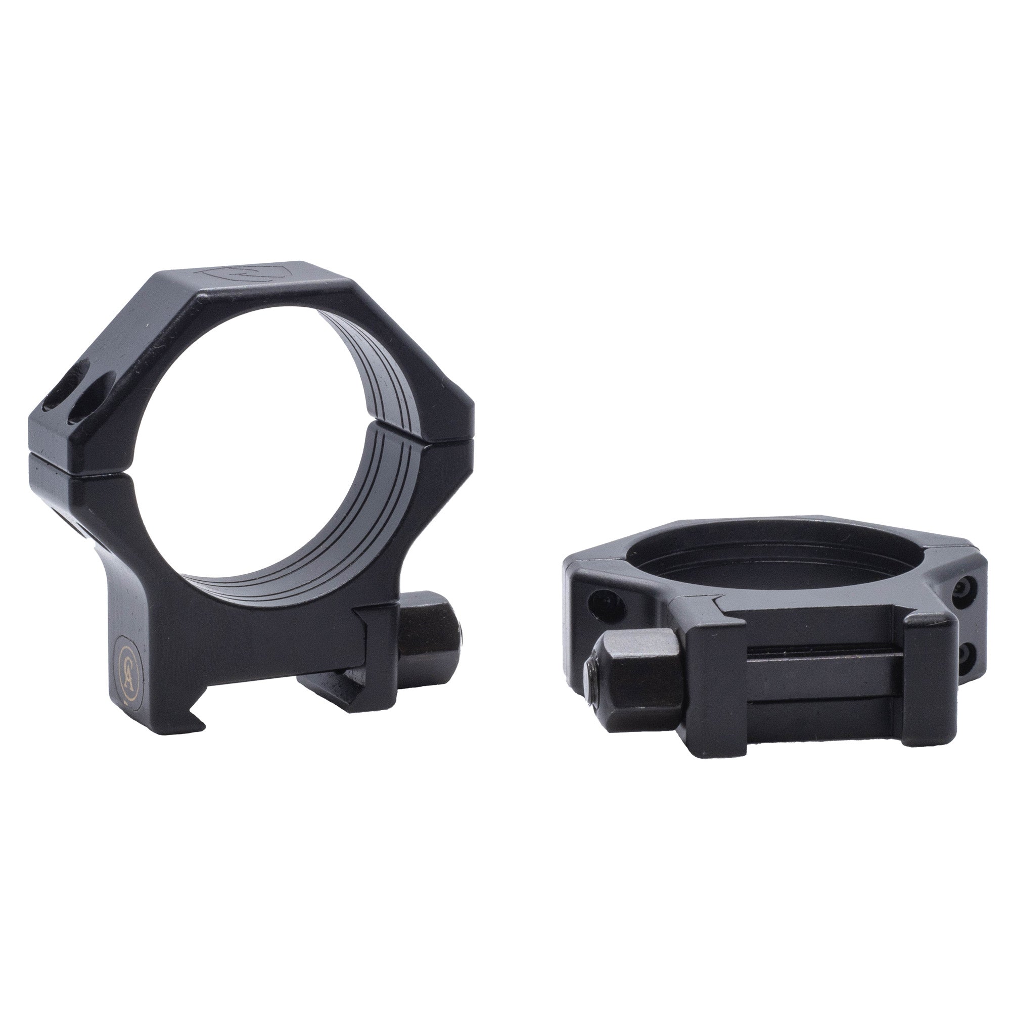 Riton Optics Contessa 34mm Picatinny Scope Rings, Hardened Steel, 8mm Height, Black XRC348S23