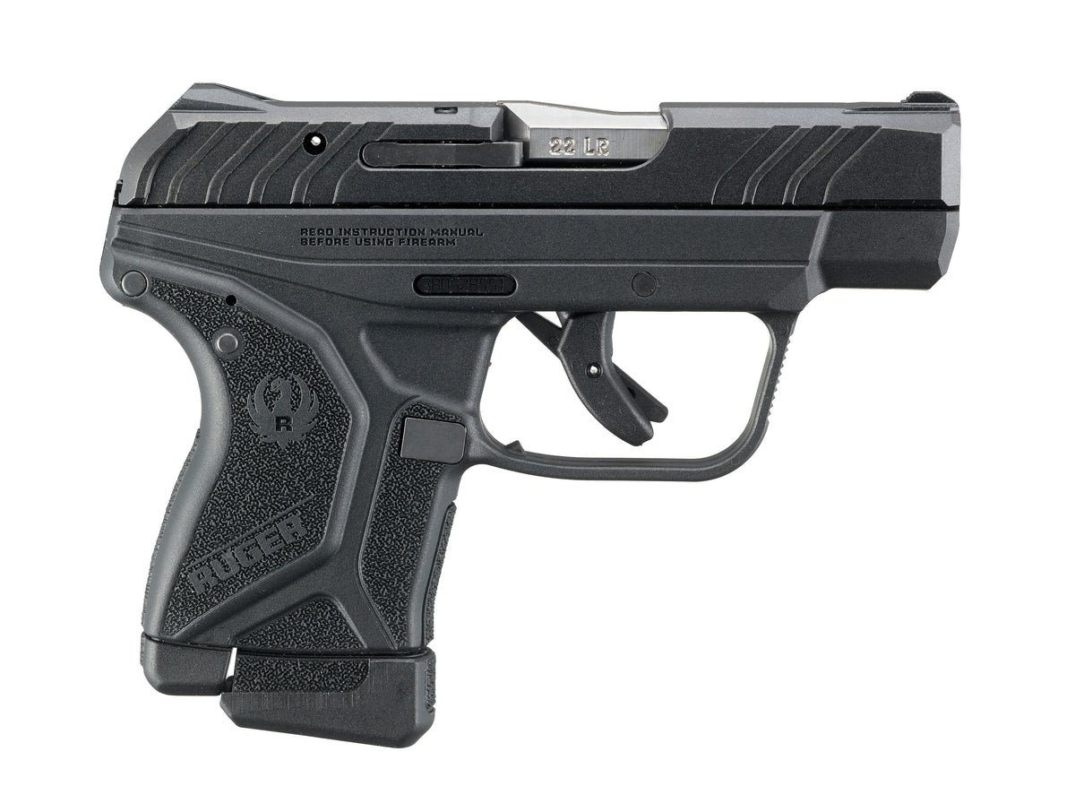 Ruger 13747 LCP II *CA Compliant 22 LR 10+1 2.75" Satin Stainless Barrel, Black Oxide Serrated Slide & Textured Polymer Frame/Grip, Lite Rack System