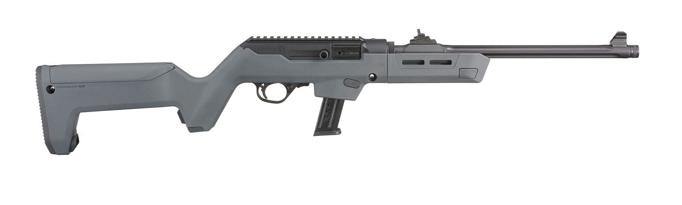 Ruger 19134 PC Carbine *State Compliant 9mm Luger 10+1 16.10" Threaded Barrel, Matte Black Oxide Metal Finish, Stealth Gray Stock, Optics Ready