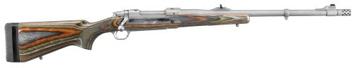 Ruger 47125 Hawkeye Guide Gun 375 Ruger 3+1 20" Matte Threaded Barrel, Matte Stainless Steel Receiver w/Integral Scope Mount, Green Mountain Adj LOP Laminate Stock, Right Hand
