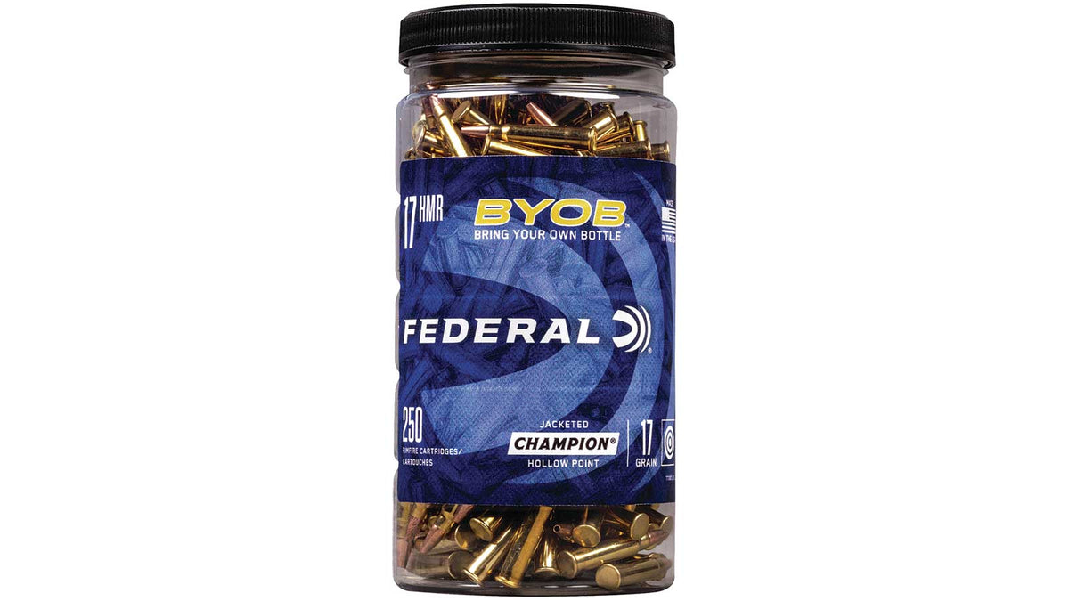 Federal 770BTL250 Champion Training BYOB Speer TNT Jacketed Hollow Point  17 Grain .17 HMR