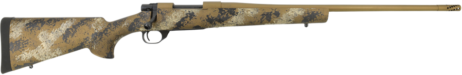 Howa HFN270SE 1500 Fence Line 270 Win 5+1 22" Flat Dark Earth Cerakote Threaded Barrel, Flat Dark Earth Cerakote Aluminum Drilled & Tapped Receiver, Scorched Earth Camo Fixed Synthetic Stock, Right Ha