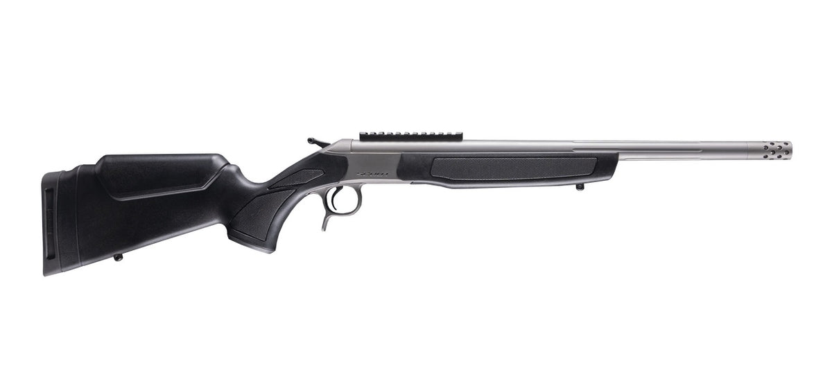 CVA CR4442S Scout Takedown 45-70 Gov 1rd 22" Stainless Fluted Threaded Barrel, Stainless Steel Receiver w/Picatinny Rail, Adj Comb & LOP Black Synthetic Stock