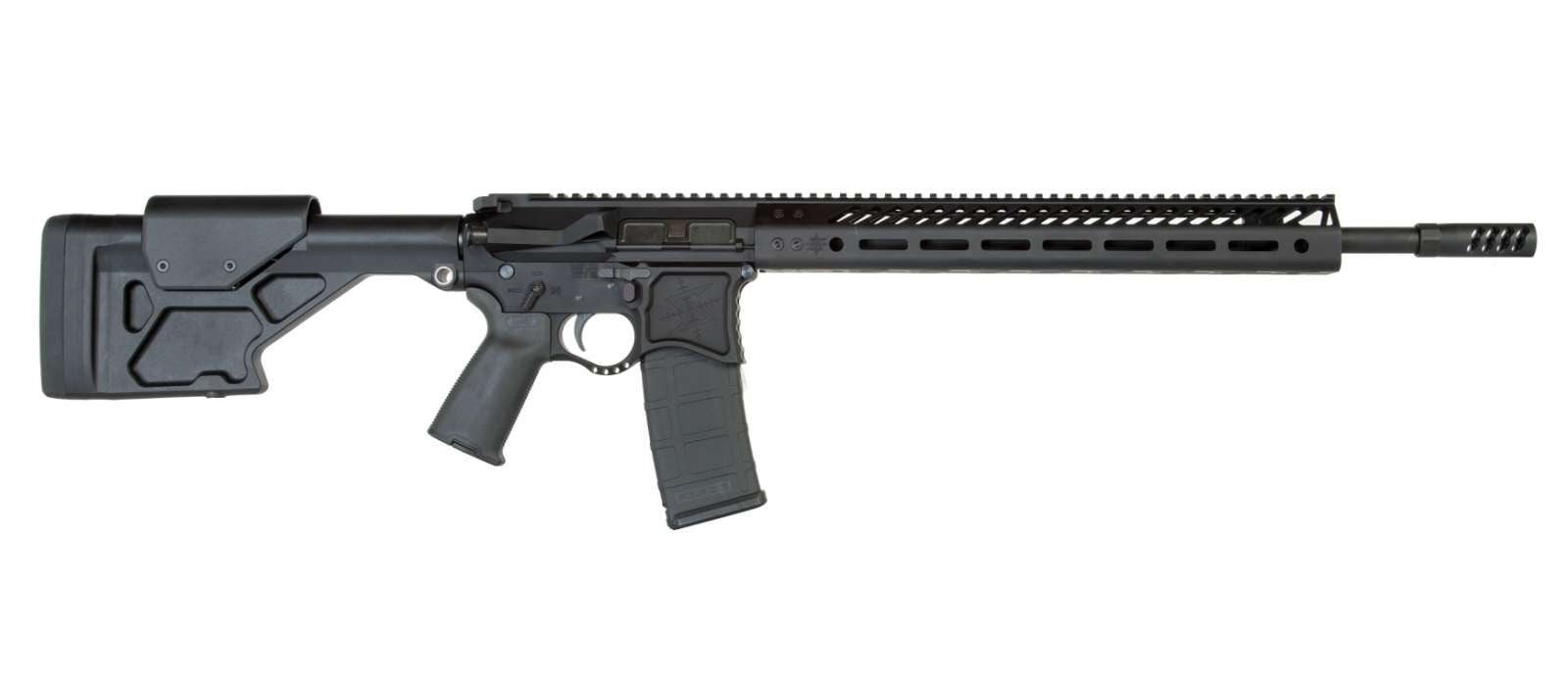 Seekins Precision 0011300071-F DMR 223 Wylde 16" Black Stainless Steel Barrel, Black Picatinny Rail Aluminum Receiver, Black Synthetic Stock, Black Polymer Grip, Ambidextrous