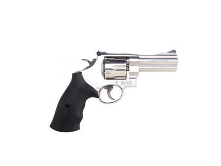 Smith & Wesson 12463 Model 610 N-Frame 10mm Auto/40 S&W 6 Shot 4" Stainless Steel Barrel, Cylinder & Frame, Black Finger Grooved Grip, Internal Lock Safety, Exposed Hammer
