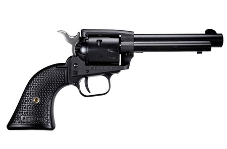 Heritage Mfg SRR22BS4PG Rough Rider 22 LR 6 Shot, 4.75" Black Satin Steel Barrel, Frame & Cylinder, Black Polymer Grip, Manual Thumb Safety, Exposed Hammer