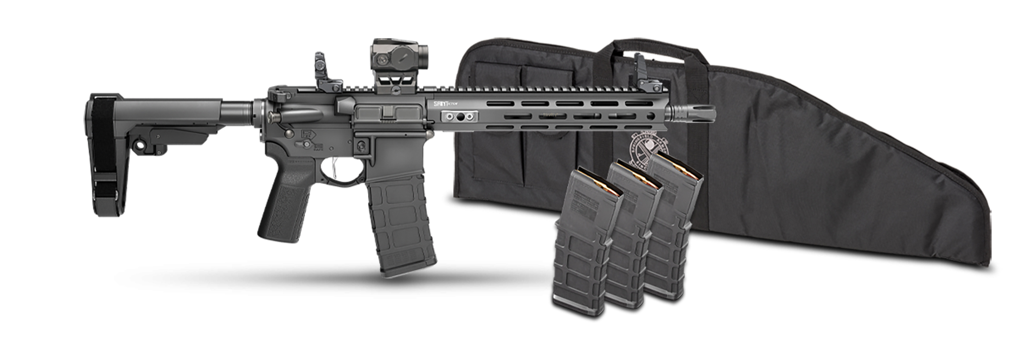 Springfield Armory STV9115556BPV2PAC SAINT Victor V2 Gear Pac 5.56 NATO 30+1 11.50" Black Melonite Barrel, M-LOK Handguard, Black Hardcoat Anodize Aluminum Receiver w/Picatinny Rail, Black Polymer SB