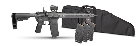Springfield Armory STV9115556BPV2PAC SAINT Victor V2 Gear Pac 5.56 NATO 30+1 11.50" Black Melonite Barrel, M-LOK Handguard, Black Hardcoat Anodize Aluminum Receiver w/Picatinny Rail, Black Polymer SB