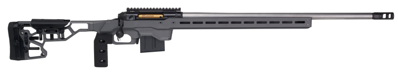 Savage Arms 57555 110 Elite Precision 223 Rem,5.56x45mm NATO 10+1 26" Matte Stainless, Matte Black Rec, Gray Cerakote Adjustable MDT ACC Aluminum Chassis Stock