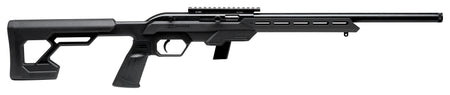 Savage Arms 45114 64 Precision Full Size 22 LR 10+1 16.50" Matte Black Heavy Threaded Barrel, Matte Black Picatinny Rail Carbon Steel Receiver, M-LOK Handguard, Black Chassis Synthetic Stock, Black Po