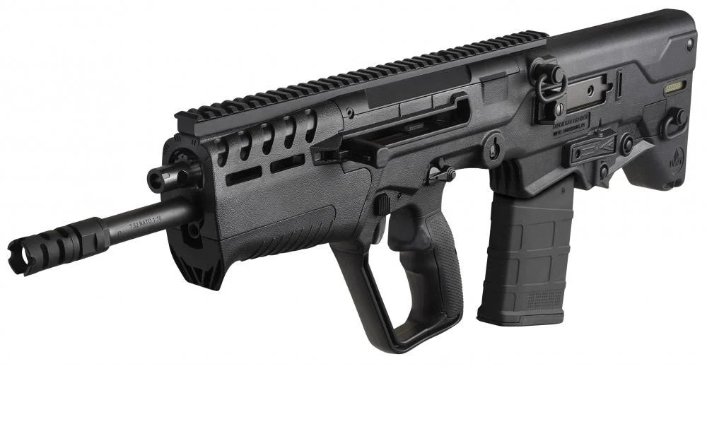 IWI US T7B20 Tavor 7 7.62x51mm NATO Caliber with 20" Barrel, 20+1 Capacity, Black Metal Finish, Black Fixed Bullpup Stock & Black Polymer Grip Ambidextrous Hand
