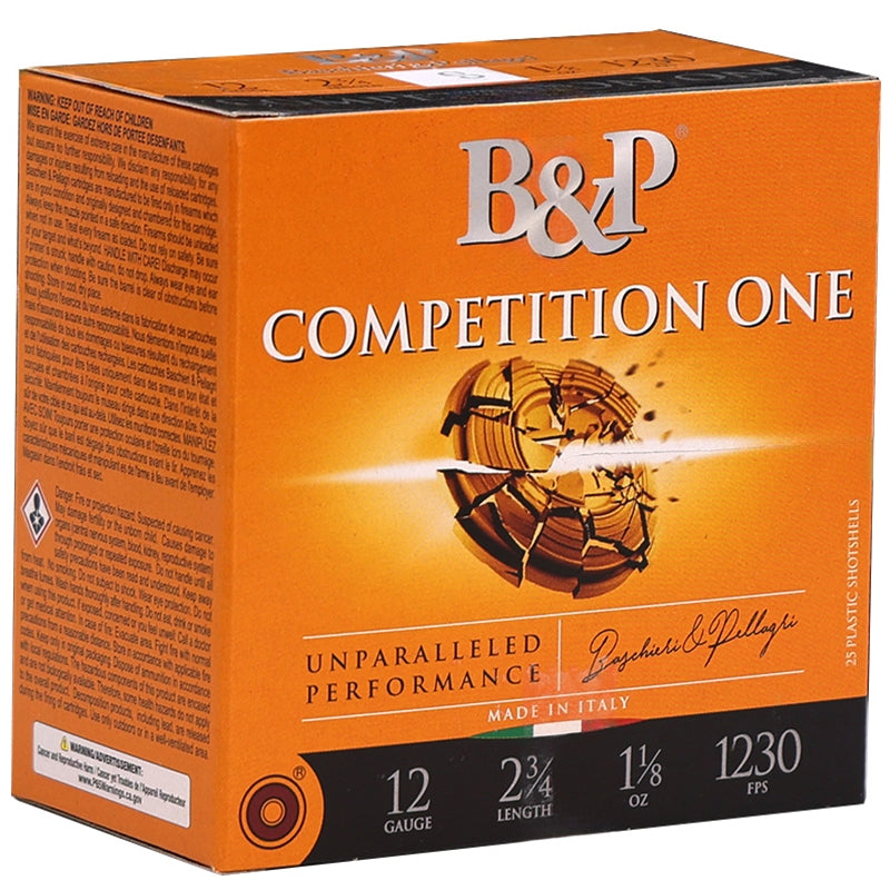 Baschieri and Pellagri Competition One 12 Gauge 2.75 in / 2.75 in #8 1-1/8 oz 1230 FPS