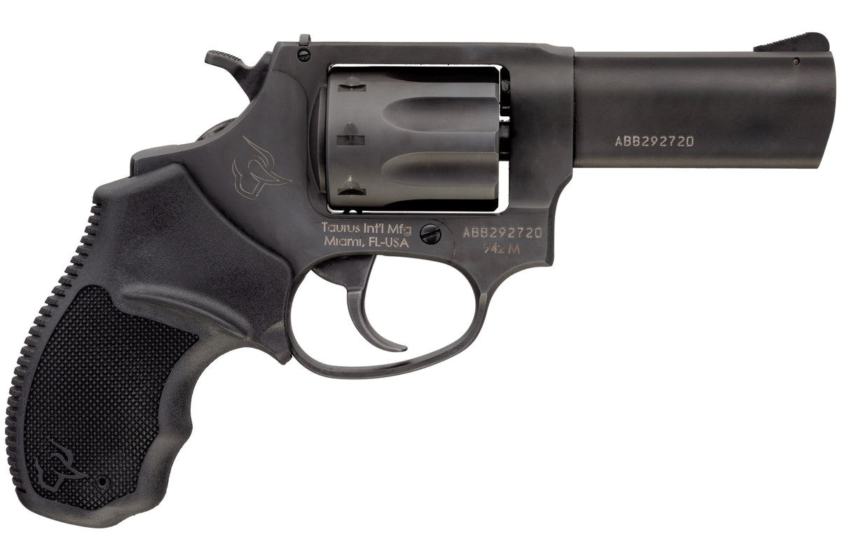 Taurus 2942M031UL 942 Ultra-Lite 22 WMR 8rd 3" Matte Black Finish Barrel, Matte Black Finish Cylinder, Black Anodized Finish Aluminum Frame & Finger Grooved Black Polymer Grip