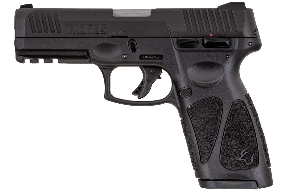 Taurus 1G3B94110 G3 9mm Luger 10+1 4" Barrel, Black Finish Picatinny Rail Frame, Serrated Matte Black Tenifer Steel Slide, Polymer Grip Includes 2 Mags