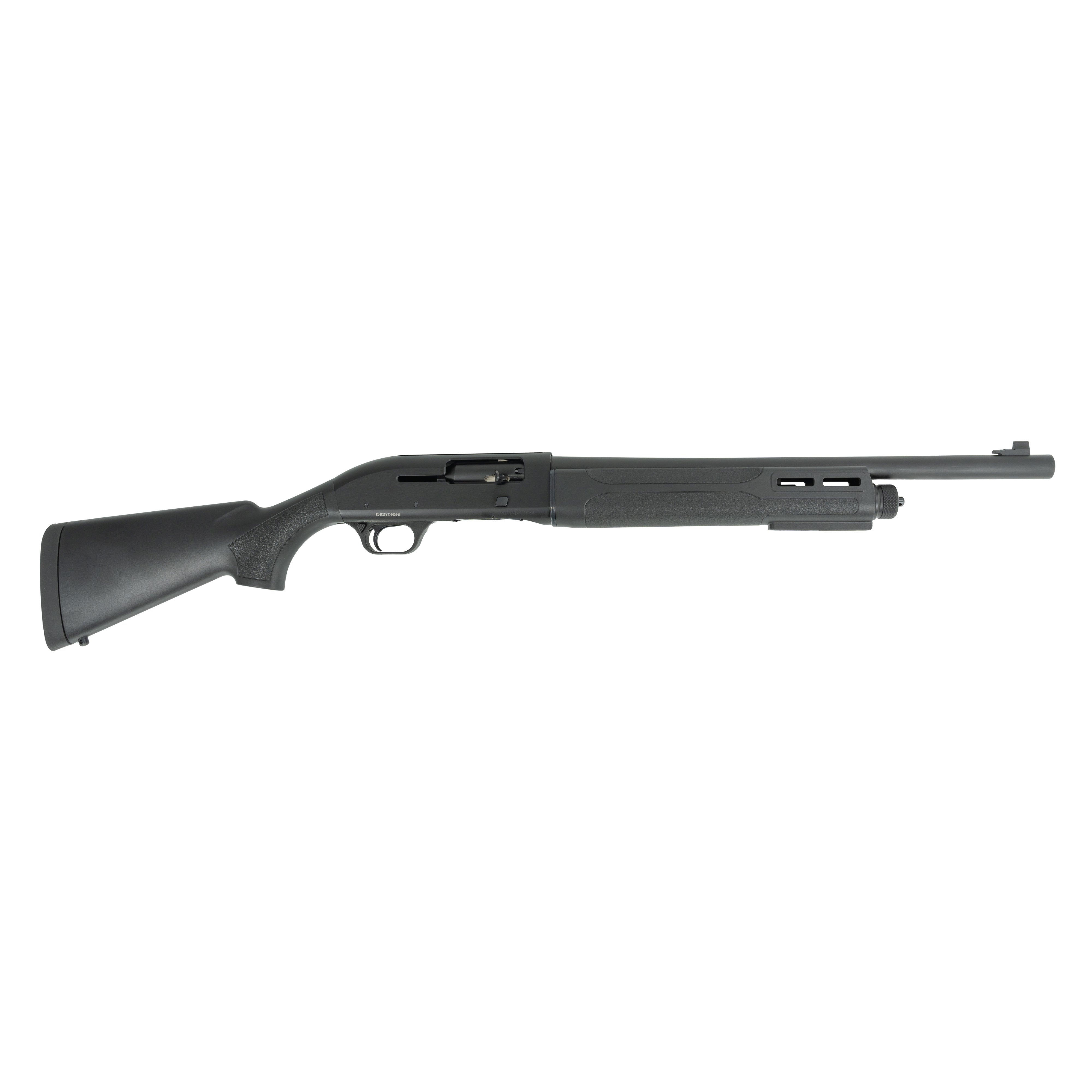 Tokarev USA 21000118 TTF Titan Full Size 12 Gauge Semi-Auto 3" 4+1 18.50" Black Chromate Cylinder Bore Barrel, Black Anodized Drilled & Tapped Receiver, Fixed Black Synthetic Stock