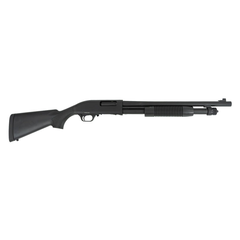 Tokarev USA 21000412 TX3 Hammer Full Size 12 Gauge Pump 3" 5+1 18.50" Black Chromate Cylinder Bore Barrel, Black Anodized Drilled & Tapped Receiver, Fixed Black Synthetic Stock