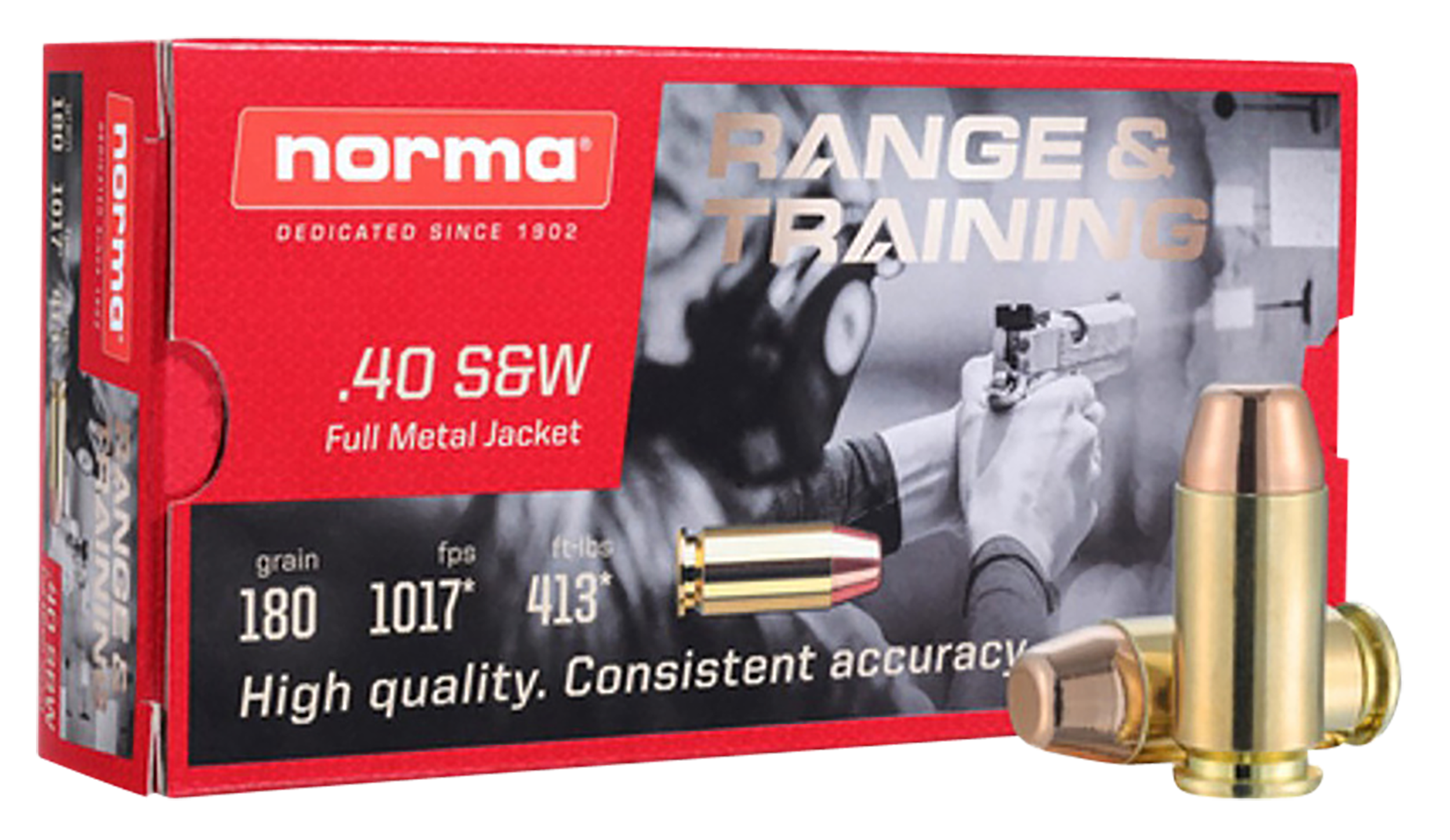 Norma Self Defense NXD .40 S&W 180 gr Solid ammo