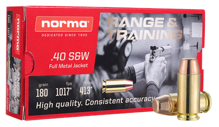 Norma Self Defense NXD .40 S&W 180 gr Solid ammo