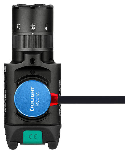 Olight Baldr Pro R Black Anodized Rechargeable Weapon Light 1350 Lumens Green Laser