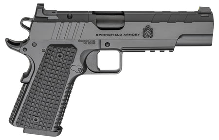 Springfield Armory PX9229LAOS 1911 Emissary 9mm 9+1 5" Stainless Steel Barrel Optic Ready Black Carbon Steel Slide VZ Grips Thin-Line G10 Grip