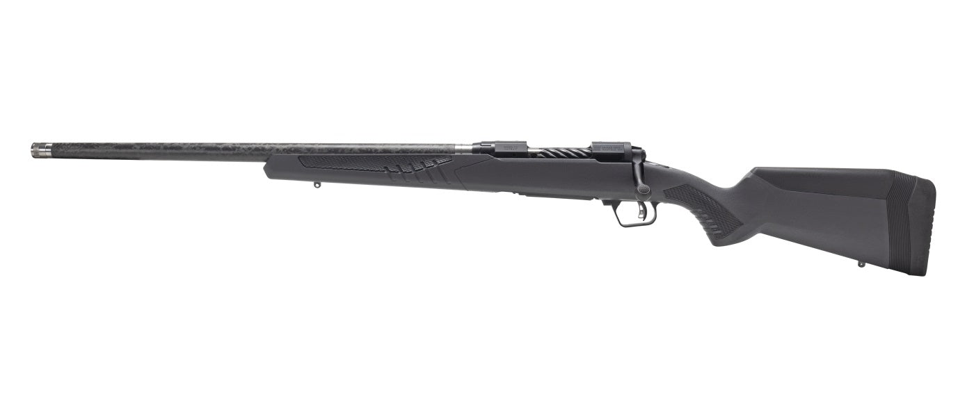 Savage Arms 57713 110 UltraLite Full Size 308 Win 4+1 22" Carbon Fiber Threaded Barrel Black Melonite Drilled & Tapped Stainless Steel Receiver Adj AccuStock Matte Gray Synthetic Stock, Left Hand