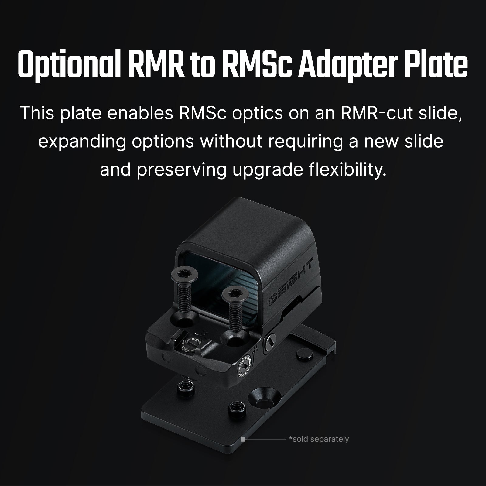 Osight SE 1x 2 MOA Dot and 32 MOA Circle Red Dot Sight RMSc Footprint