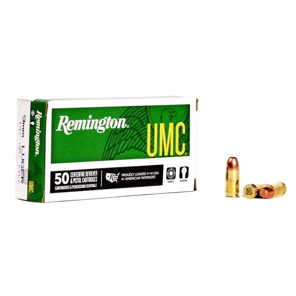 Remington 23732 UMC Full Metal Jacket FMJ 147 Grain 9mm Luger/Parabellum