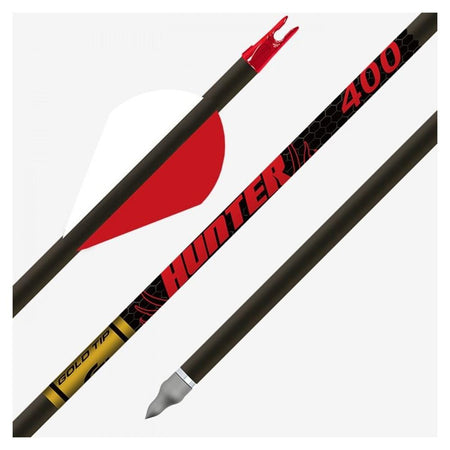 Gold Tip Hunter 500 Arrows with 2in Raptor Vanes Half Dozen