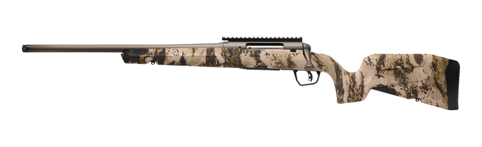 Savage Arms 32350 Axis 2 Pro Compact 400 Legend 4+1 20" Gun Metal Bronze Cerakote Heavy Sporter Threaded Barrel & Picatinny Rail Carbon Steel Receiver, Fixed Western Camo Synthetic Stock, Left Hand