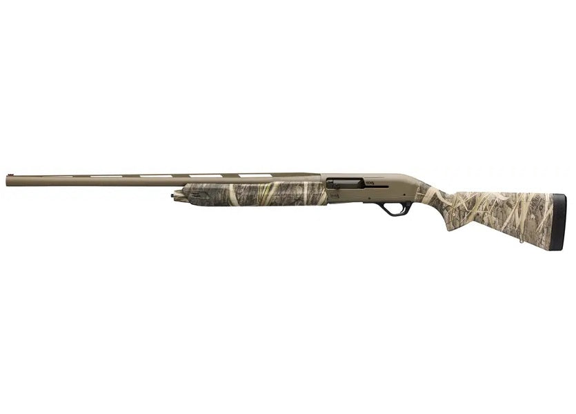 Winchester Repeating Arms 511310292 SX4 Hybrid Hunter 12 Gauge 3.5" Chamber 4+1 2.75" 28", FDE Cerakote Rec/Barrel, Mossy Oak Shadow Grass Habitat Furniture, TruGlo Fiber Optic Sight Left Hand
