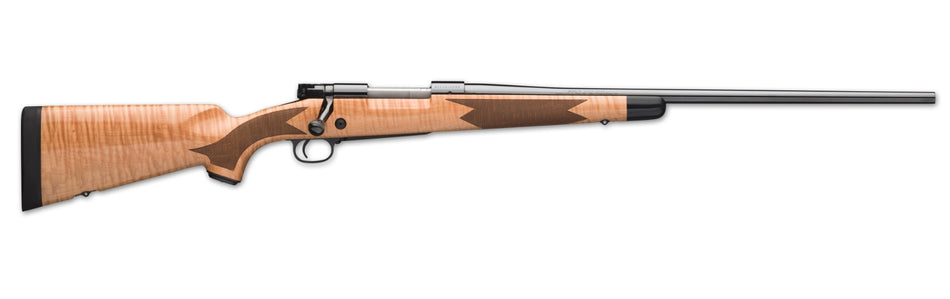 Winchester Repeating Arms 535218220 Model 70 Super Grade 308 Win Caliber with 5+1 Capacity, 22" Barrel, High Polished Blued Metal Finish & Gloss AAA Maple Stock Right Hand (Full Size)