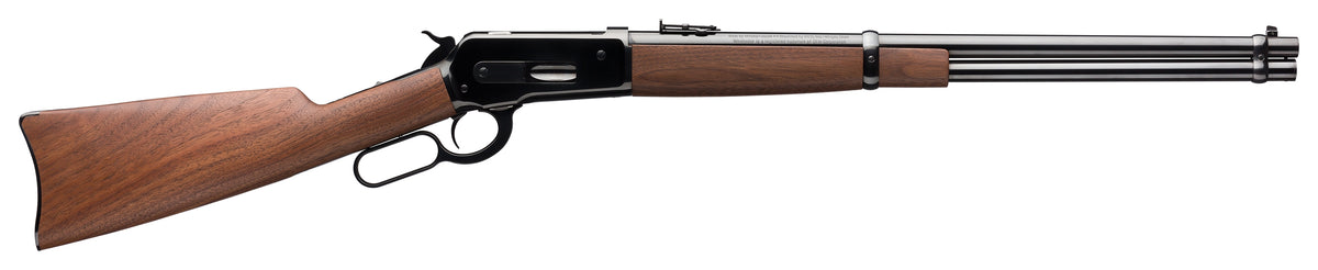 Winchester Repeating Arms 534281142 Model 1886 Saddle Ring Carbine 45-70 Gov 7+1 22" Polished Blued Round Barrel, Drilled & Tapped Steel Receiver, Grade I Oil Walnut Straight Grip Stock