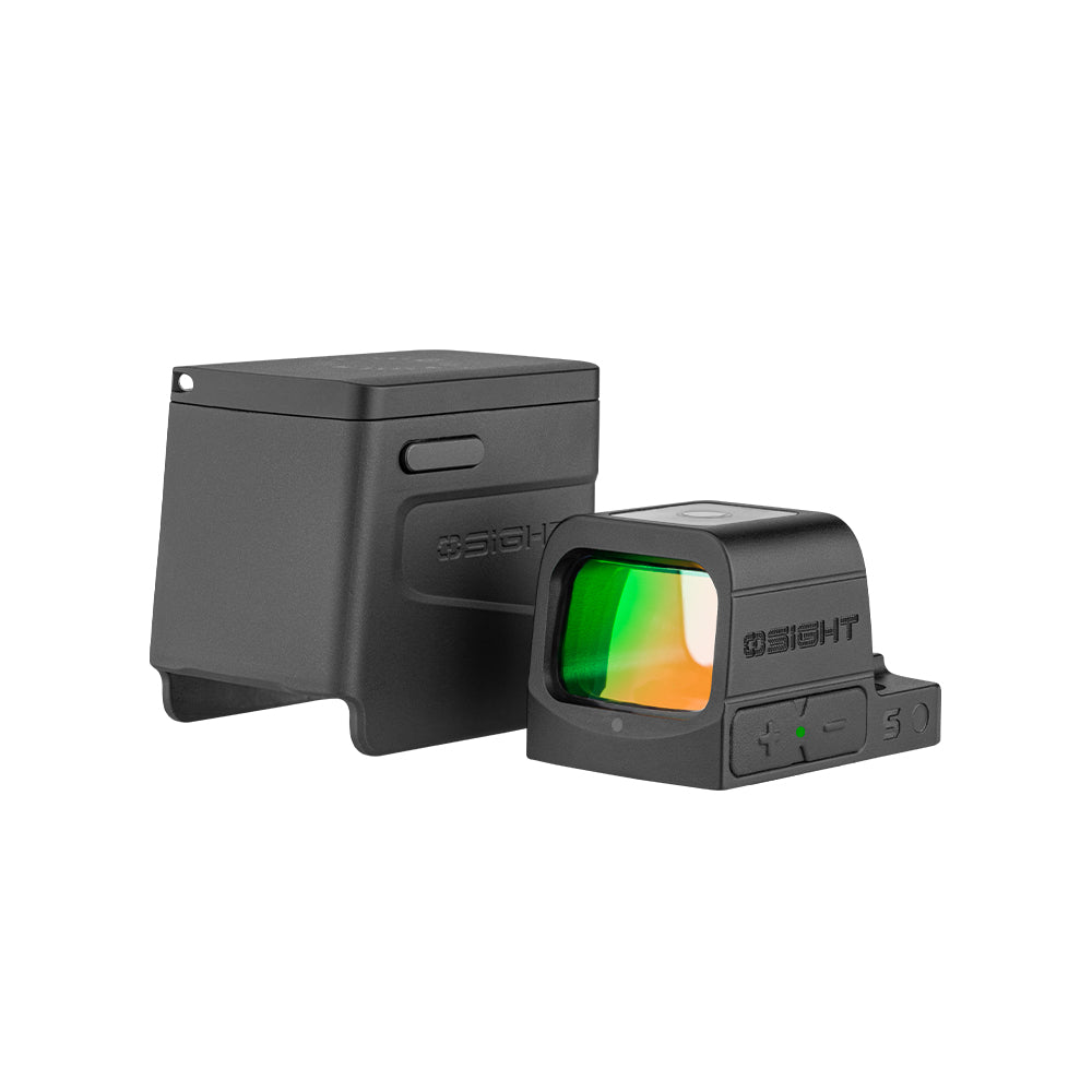 Osight S Black Anodized 1x Red Dot Sight 2 MOA Dot and 32 MOA Circle Reticle