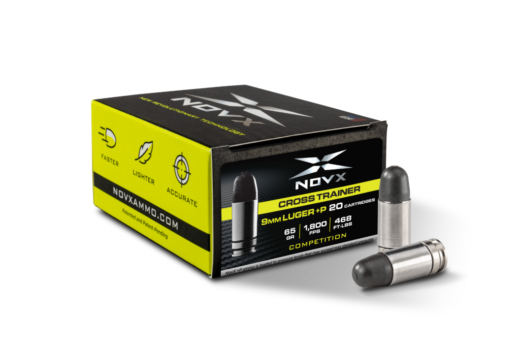 NovX Cross Trainer Competition Lead Free +P 9mm Luger / Parabellum 65 gr Solid ammo