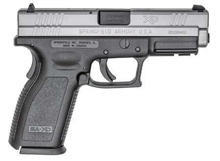 Springfield Armory XD9301 XD Service *CA Compliant 9mm Luger 10+1 4" Black Melonite Steel Barrel, Serrated Stainless Steel Slide, Black Polymer Frame w/Picatinny Rail