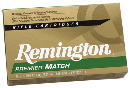 Remington Premier Match Centerfire Rifle Ammo 223 Rem. 62 gr. HP Match 20 rd.