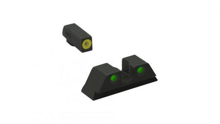 Meprolight ML41231 Hyper-Bright Yellow Ring Front/Green Rear Night Sights for Kimber DASA Revolvers