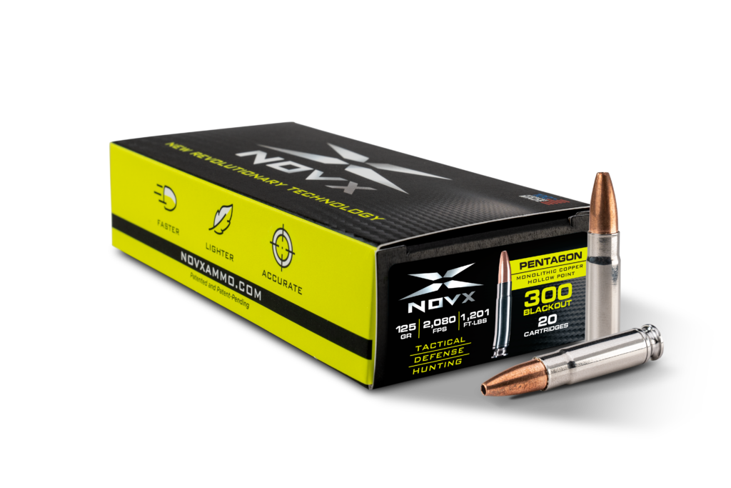 NovX 300BLK125CP20 Pentagon Tactical Copper Hollow Point  125 Grain .300 AAC Blackout