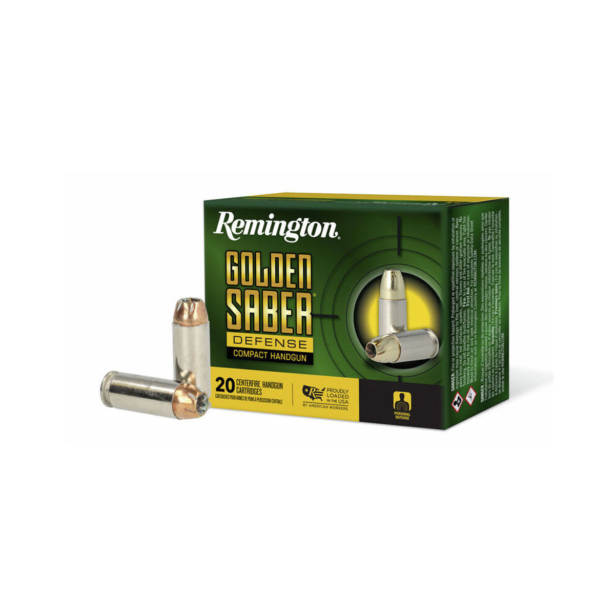Remington R21370 Golden Saber Brass Jacket Hollow Point  180 Grain 10mm Auto