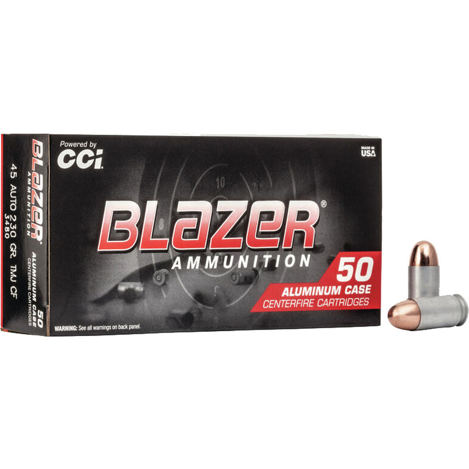 Blazer Clean-Fire .45 ACP/Auto 230 gr TMC ammo
