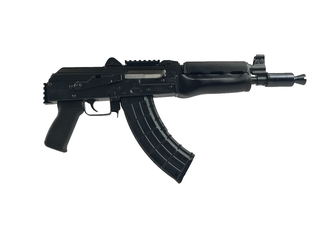 Zastava Arms Usa ZP92762PAM ZPAP 92 7.62x39mm 30+1 10" Black, Polymer Grip, Dark Wood Handgaurd, Stock Adapter, Muzzle Brake