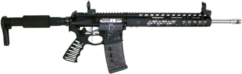 Guntec Ultralight Skeletonized AR Pistol Grip T6 Aluminum Black